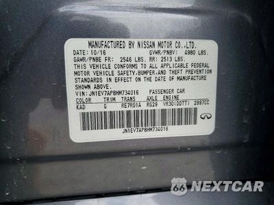 Zdjęcie 13 z 13 samochodu: 2017 INFINITI Q50 3.0T PREMIUM VIN:JN1EV7AP8HM734016 - miniatura