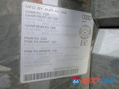 Zdjęcie 12 z 12 samochodu: 2021 AUDI Q3 VIN:WA1EECF37M1016720 - miniatura