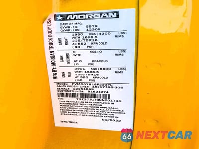 Zdjęcie 14 z 14 samochodu: 2022 GMC SAVANA BOX TRUCK VIN:7GZ37TC73NN001711 - miniatura