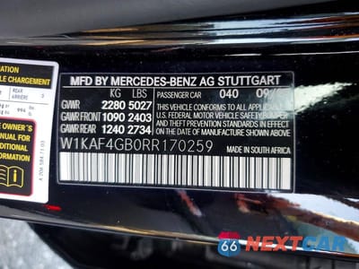 Zdjęcie 12 z 12 samochodu: 2024 MERCEDES-BENZ C 300 VIN:W1KAF4GB0RR170259 - miniatura