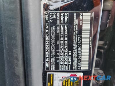 Zdjęcie 13 z 13 samochodu: 2018 MERCEDES-BENZ GLS 450 4MATIC VIN:4JGDF6EE8JB095772 - miniatura