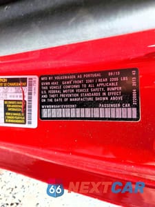 Zdjęcie 12 z 13 samochodu: 2014 VOLKSWAGEN EOS KOMFORT VIN:WVWBW8AH1EV002067 - miniatura