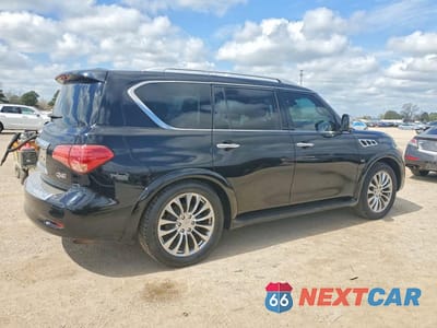 Trzecie zdjęcie samochodu z tyłu: 2016 INFINITI QX80 BASE VIN:JN8AZ2NE0G9121132 - miniatura