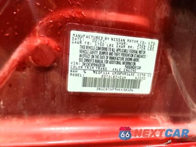 Zdjęcie 12 z 12 samochodu: 2017 NISSAN VERSA 1.6 SV VIN:3N1CN7AP9HK438106 - miniatura
