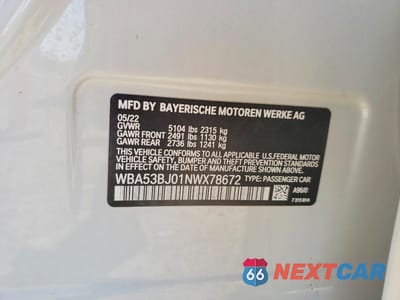 Zdjęcie 13 z 13 samochodu: 2022 BMW 540 I VIN:WBA53BJ01NWX78672 - miniatura