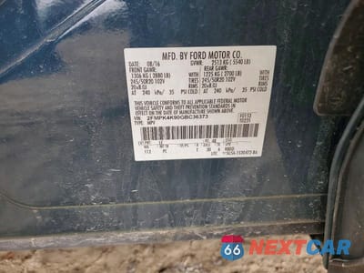 Zdjęcie 13 z 13 samochodu: 2016 FORD EDGE TITANIUM VIN:2FMPK4K90GBC36373 - miniatura