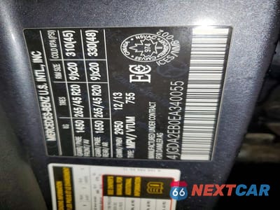 Zdjęcie 12 z 12 samochodu: 2014 MERCEDES-BENZ ML 350 BLUETEC VIN:4JGDA2EB0EA340055 - miniatura