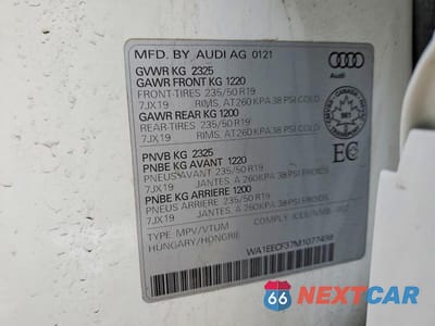 Zdjęcie 13 z 13 samochodu: 2021 AUDI Q3 PREMIUM PLUS S LINE 45 VIN:WA1EECF37M1077498 - miniatura
