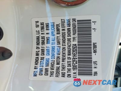 Zdjęcie 12 z 12 samochodu: 2017 HONDA CIVIC EX VIN:19XFC2F81HE202634 - miniatura