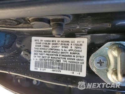 Zdjęcie 13 z 13 samochodu: 2013 HONDA CIVIC LX VIN:19XFB2F57DE212989 - miniatura