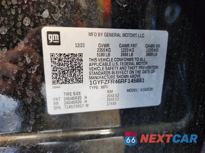 Zdjęcie 13 z 13 samochodu: 2024 CADILLAC XT4 SPORT VIN:1GYFZFR46RF145881 - miniatura