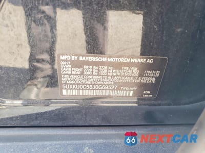 Zdjęcie 12 z 12 samochodu: 2018 BMW X6 SDRIVE35I VIN:5UXKU0C58J0G69527 - miniatura