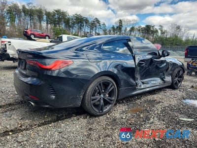 Trzecie zdjęcie samochodu z tyłu: 2021 BMW 430I VIN:WBA53AP01MCG24998 - miniatura