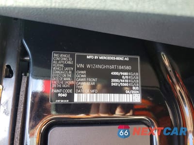 Zdjęcie 14 z 14 samochodu: 2024 MERCEDES-BENZ SPRINTER 2500 VIN:W1Z4NGHY6RT184580 - miniatura
