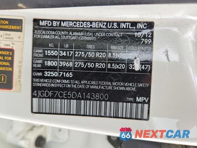 Zdjęcie 13 z 13 samochodu: 2013 MERCEDES-BENZ GL 450 4MATIC VIN:4JGDF7CE5DA143800 - miniatura