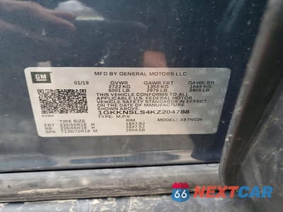 Zdjęcie 13 z 13 samochodu: 2019 GMC ACADIA SLE VIN:1GKKNSLS4KZ204788 - miniatura