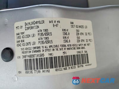 Zdjęcie 13 z 13 samochodu: 2008 CHRYSLER PT CRUISER VIN:3A8FY48B98T101609 - miniatura