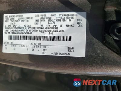 Zdjęcie 13 z 13 samochodu: 2022 FORD F350 LARIAT VIN:1FT8W3DT5NEF23449 - miniatura
