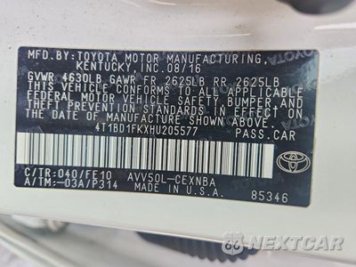 Zdjęcie 13 z 13 samochodu: 2017 TOYOTA CAMRY VIN:4T1BD1FKXHU205577 - miniatura