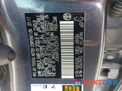 Zdjęcie 12 z 12 samochodu: 2017 TOYOTA PRIUS PRIME ADVANCED VIN:JTDKARFP2H3039729 - miniatura