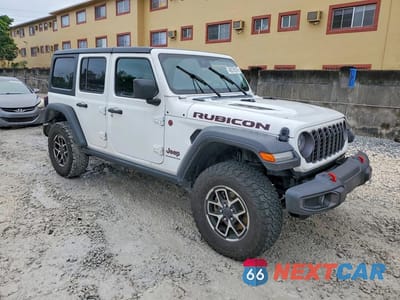 Czwarte zdjęcie samochodu z boku: 2024 JEEP WRANGLER RUBICON VIN:1C4PJXFG3RW280581 - miniatura