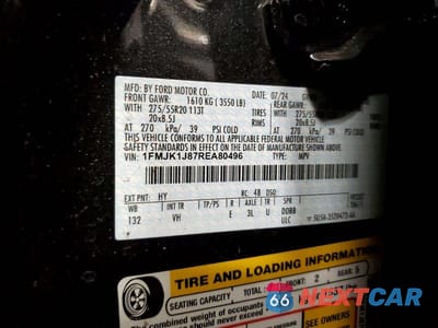 Zdjęcie 13 z 13 samochodu: 2024 FORD EXPEDITION MAX XLT VIN:1FMJK1J87REA80496 - miniatura