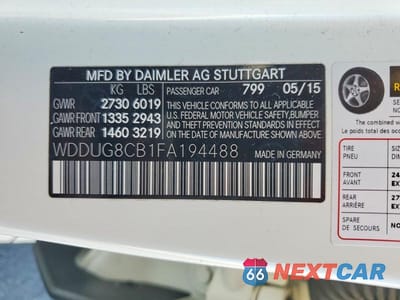 Zdjęcie 13 z 13 samochodu: 2015 MERCEDES-BENZ S 550 VIN:WDDUG8CB1FA194488 - miniatura