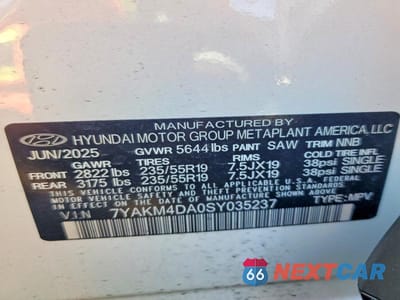 Zdjęcie 13 z 13 samochodu: 2025 HYUNDAI IONIQ 5 SE VIN:7YAKM4DA0SY035237 - miniatura