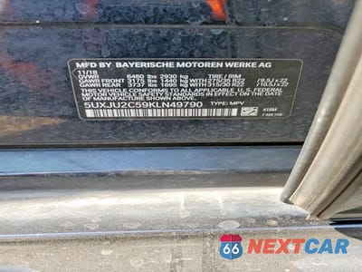 Zdjęcie 12 z 12 samochodu: 2019 BMW X5 XDRIVE50I VIN:5UXJU2C59KLN49790 - miniatura