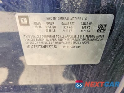 Zdjęcie 12 z 12 samochodu: 2017 CHEVROLET MALIBU VIN:1G1ZE5ST6HF127933 - miniatura