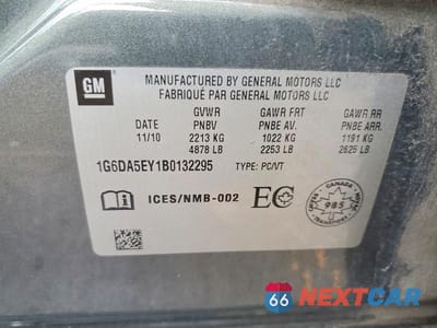 Zdjęcie 12 z 12 samochodu: 2011 CADILLAC CTS VIN:1G6DA5EY1B0132295 - miniatura