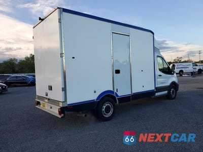 Trzecie zdjęcie samochodu z tyłu: 2021 FORD TRANSIT DELIVERY TRUCK VIN:1FDBW5Z81MKA79942 - miniatura