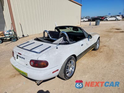 Trzecie zdjęcie samochodu z tyłu: 1991 MAZDA MX-5 MIATA VIN:JM1NA3519M1220517 - miniatura