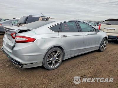 Trzecie zdjęcie samochodu z tyłu: 2014 FORD FUSION TITANIUM VIN:3FA6P0K95ER283199 - miniatura