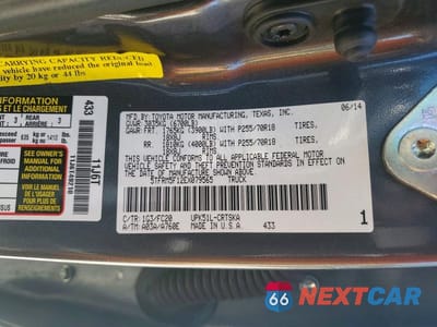 Zdjęcie 12 z 12 samochodu: 2014 TOYOTA TUNDRA SR5 VIN:5TFRM5F12EX079565 - miniatura