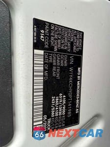 Zdjęcie 14 z 14 samochodu: 2023 MERCEDES-BENZ SPRINTER 2500 VIN:W1Y4KCHY0PT141985 - miniatura