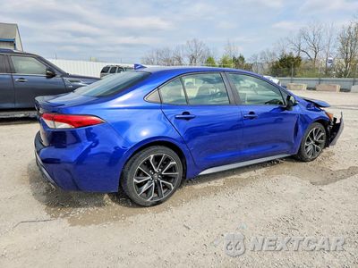 Trzecie zdjęcie samochodu z tyłu: 2020 TOYOTA COROLLA SE VIN:JTDP4RCE0LJ029351 - miniatura