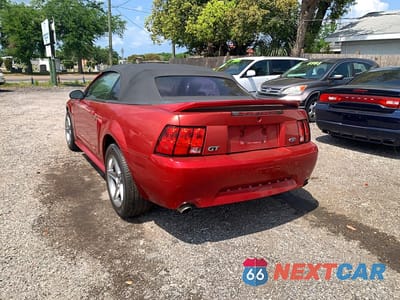 Trzecie zdjęcie samochodu z tyłu: 2000 FORD MUSTANG GT VIN:1FAFP45X6YF257164 - miniatura
