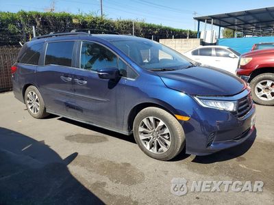 Czwarte zdjęcie samochodu z boku: 2023 HONDA ODYSSEY EXL VIN:5FNRL6H60PB015331 - miniatura