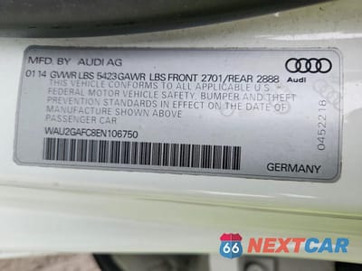 Zdjęcie 12 z 12 samochodu: 2014 AUDI A7 PRESTIGE VIN:WAU2GAFC8EN106750 - miniatura