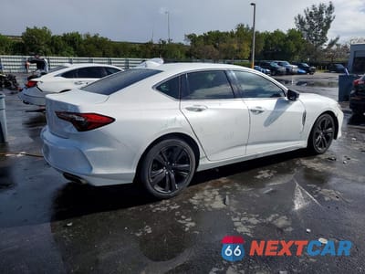 Trzecie zdjęcie samochodu z tyłu: 2021 ACURA TLX TECHNOLOGY VIN:19UUB5F42MA009450 - miniatura