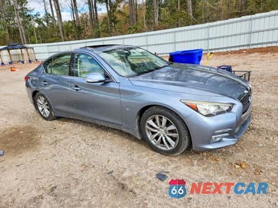 Czwarte zdjęcie samochodu z boku: 2015 INFINITI Q50 BASE VIN:JN1BV7AP6FM354558 - miniatura