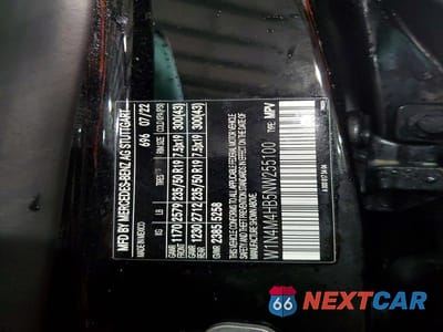 Zdjęcie 13 z 13 samochodu: 2022 MERCEDES-BENZ GLB 250 4MATIC VIN:W1N4M4HB5NW255100 - miniatura