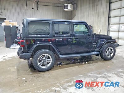 Trzecie zdjęcie samochodu z tyłu: 2018 JEEP WRANGLER UNLIMITED SAHARA VIN:1C4HJXEG4JW133177 - miniatura