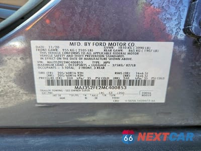 Zdjęcie 13 z 13 samochodu: 2021 FORD ECOSPORT S VIN:MAJ3S2FE2MC400853 - miniatura