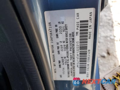 Zdjęcie 12 z 12 samochodu: 2015 MAZDA 6 TOURING VIN:JM1GJ1V5XF1222215 - miniatura