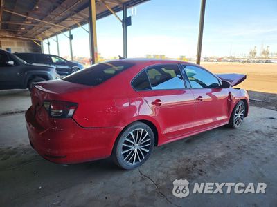 Trzecie zdjęcie samochodu z tyłu: 2016 VOLKSWAGEN JETTA SPORT VIN:3VWD17AJ4GM254720 - miniatura