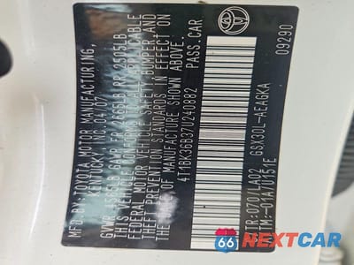 Zdjęcie 13 z 13 samochodu: 2007 TOYOTA AVALON VIN:4T1BK36B37U240882 - miniatura