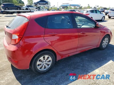 Trzecie zdjęcie samochodu z tyłu: 2015 HYUNDAI ACCENT GS VIN:KMHCT5AE6FU219618 - miniatura