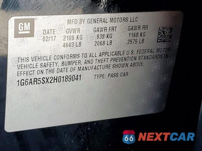 Zdjęcie 12 z 12 samochodu: 2017 CADILLAC CTS LUXURY VIN:1G6AR5SX2H0189041 - miniatura